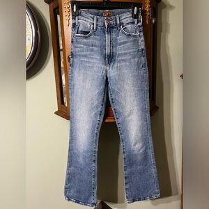 MOTHER Hustler Ankle Scenic Route Jeans Size 23 DAMAGED ‼️